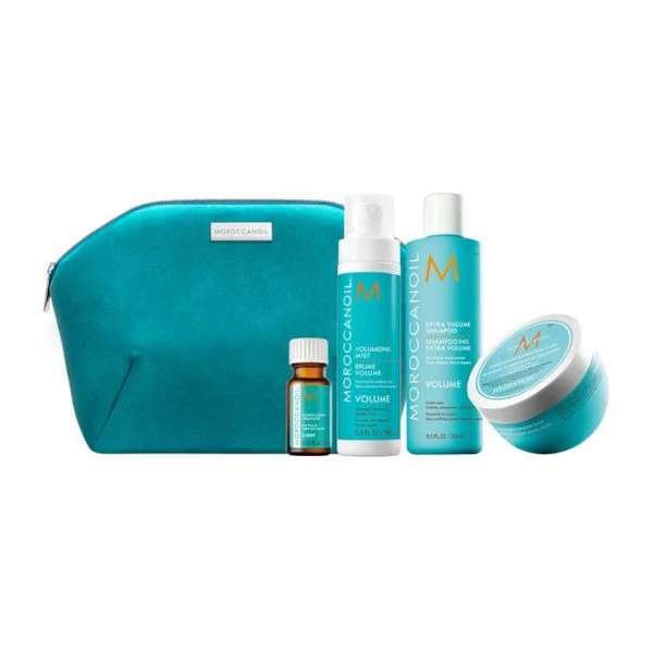 Moroccanoil Magic of Volume Set (Extra Volume Shampoo,Weightless Hydrating Mask 250ml, Volumizing Mist 160ml, Moroccanoil Treatment Light 10ml)
