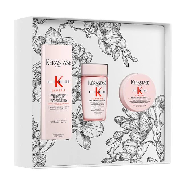 Kérastase Genesis Spring Set Trio (Bain Hydra-Fortifiant 80ml, Masque Reconstituant 75ml, Serum Anti-Chute Fortifiant 90ml)