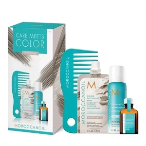 Moroccanoil Care Meets Color Platinum Σετ Θεραπείας ΜαλλιώνMoroccanoil Care Meets Color Platinum Σετ Θεραπείας Μαλλιών