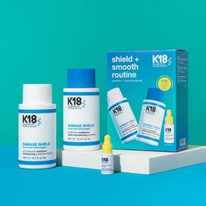 K18 Shield + Smooth Routine (Damage Shield shampoo 250ml & Damage Shield Conditioner 250ml & ΔΩΡΟ Molecular Repair Oil 10ml)K18 Shield + Smooth Routine (Damage Shield shampoo 250ml & Damage Shield Conditioner 250ml & ΔΩΡΟ Molecular Repair Oil 10ml)