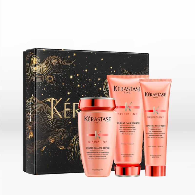 Kérastase Discipline Holiday Set για ατίθασα μαλλιά (Shampoo 250ml, Conditioner 200ml & Thermique 150ml)